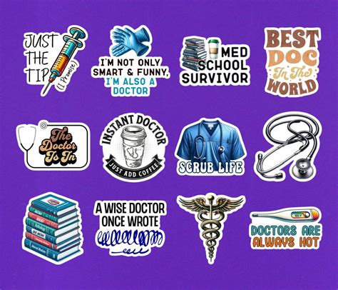 funny medical stickers